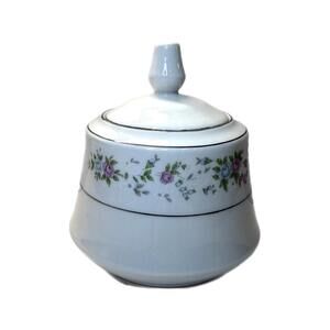 Vintage Sango Majestic Cannes 8078 Ceramic Sugar Jar Bowl